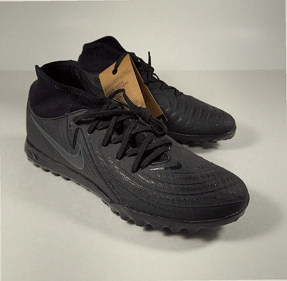 NIKE Phantom Luna 2 Academy Turf Soccer Shoes Black Women’s 8 *NEW* FJ2566-002