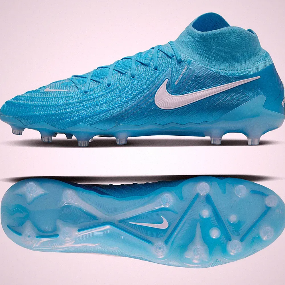 Nike Phantom Luna 2 Elite AG-PRO Blue/White FJ2579-400 Men Soccer Cleats Sz 12.5