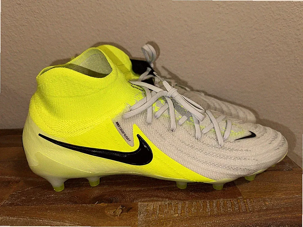 Nike Phantom Luna 2 Elite AG PRO Soccer Cleats Silver Volt HF4361-003Men Sz 11