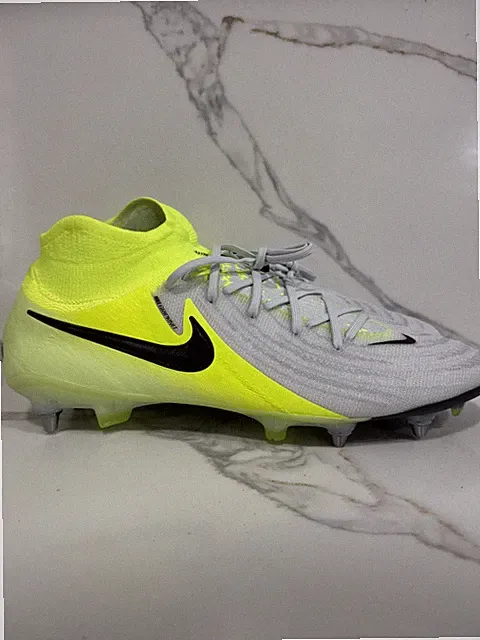 NIKE Phantom Luna 2 Elite SG Pro Soccer Cleats Mens 12.5 Volt Grey HF4359-003