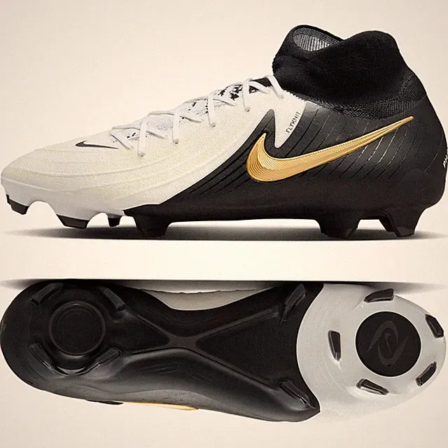 Nike Phantom Luna 2 Pro FG White/Gold Coin/Black FJ2575-100 Men's Soccer Cleats