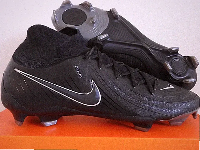 Nike Phantom Luna II 2 Pro Fg Black-Black "All Black" Sz 9 [FJ2575-001]