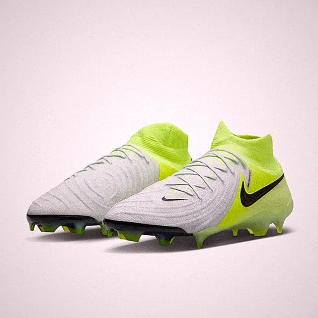 Nike Phantom Luna II Elite FG Grey Volt FJ2572-003 Men's Size 9.5 Cleats #67B
