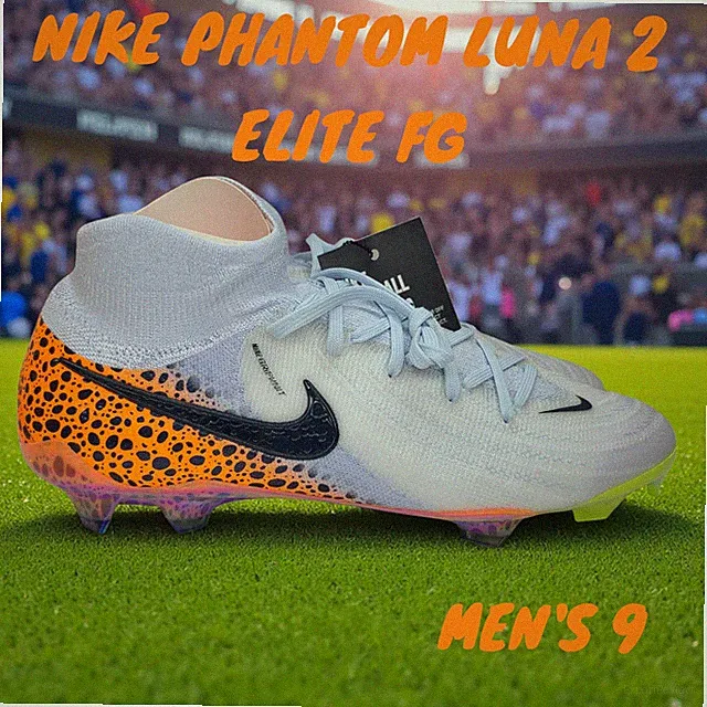 Nike Phantom Luna II Elite FG Soccer Cleats Electric Safari FN8002-900 Men 9 NEW