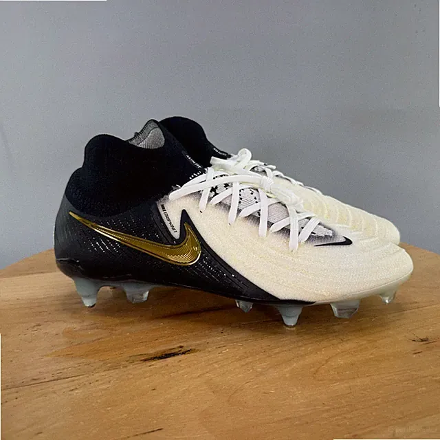 Nike Phantom Luna II Elite SG Pro AC Mens Size 8.5 Soccer Cleats Black Gold NEW