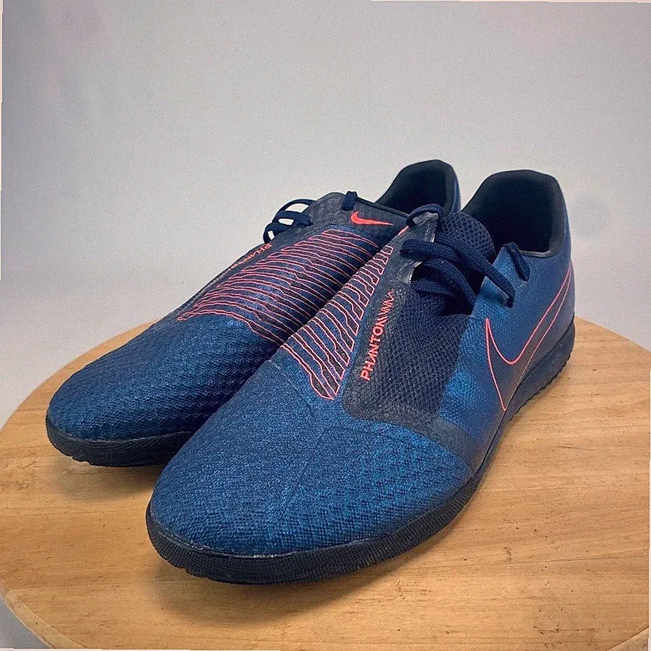 Nike Phantom Venom Academy Indoor Soccer Shoes Men's 11 Blue Orange AO0570-440