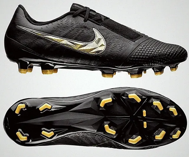 Nike Phantom Venom Elite Black Gold Soccer Cleats Mens Size 6.5 UPC172