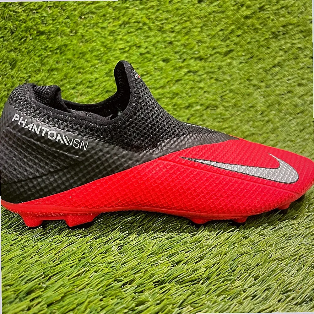Nike Phantom Vision 2 Academy DF MG Future Mens Size 7.5 Red Black Soccer Cleats