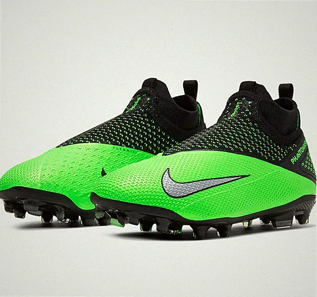 Nike Phantom Vision 2 Elite FG DF Soccer Cleats - Green/Black CD4062-606 - Sz 6Y