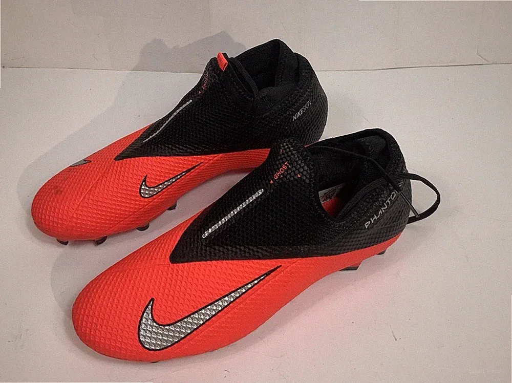 Nike Phantom Vision Academy DF MG Soccer Cleats Mens 8.5 Crimson Red Black VTG