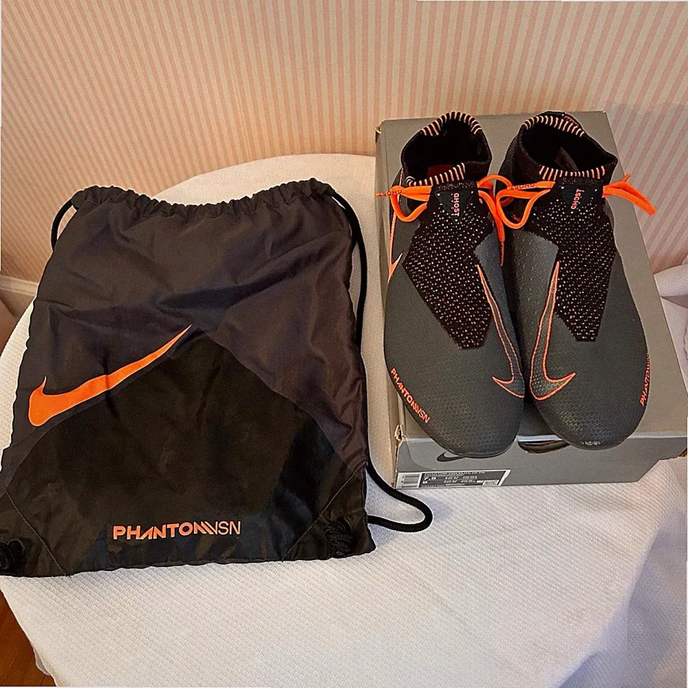 Nike Phantom Vision ELITE ACC Soccer Cleats Gray/Orange US 7.5