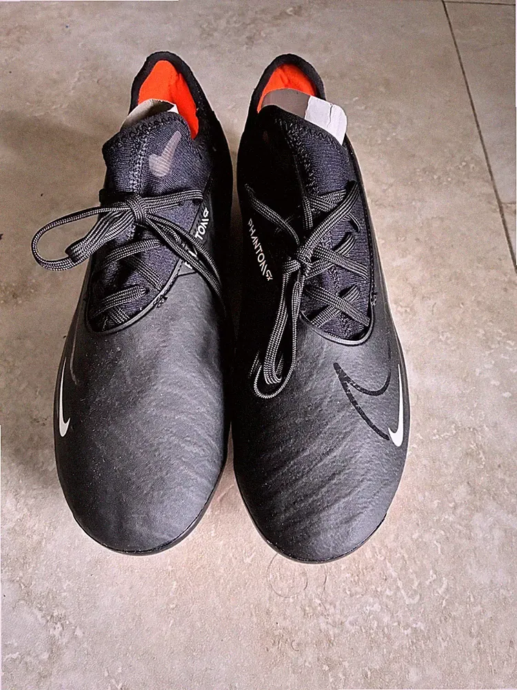 Nike Phantom Vision VSN FG Soccer Cleats Black Orange Mens Size 6.5