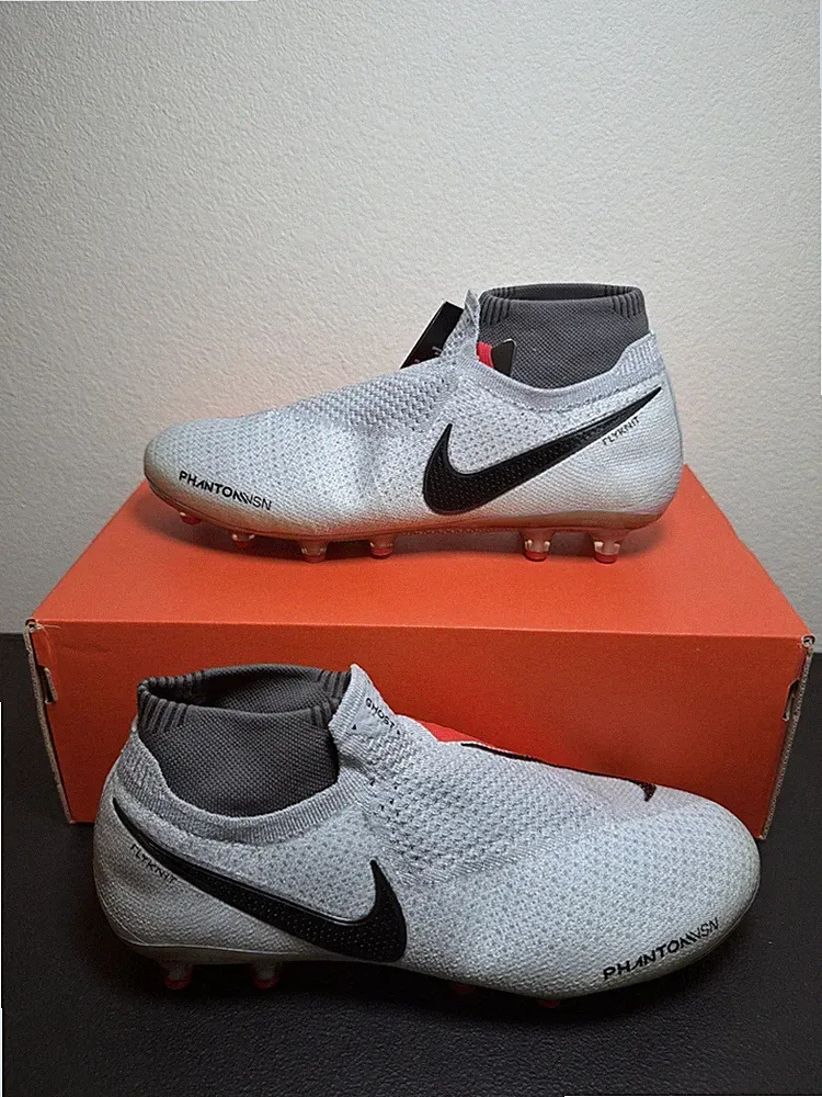 Nike Phantom VSN Vision Elite DF AG-PRO ACC Soccer Cleats Grey Mens Size 7.5