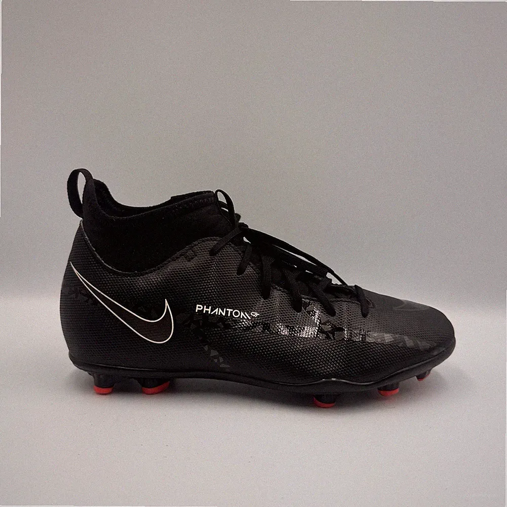 Nike Phantom Youth Soccer Cleats Black/Red US 4.5Y EUR 36.5 DC0822-001