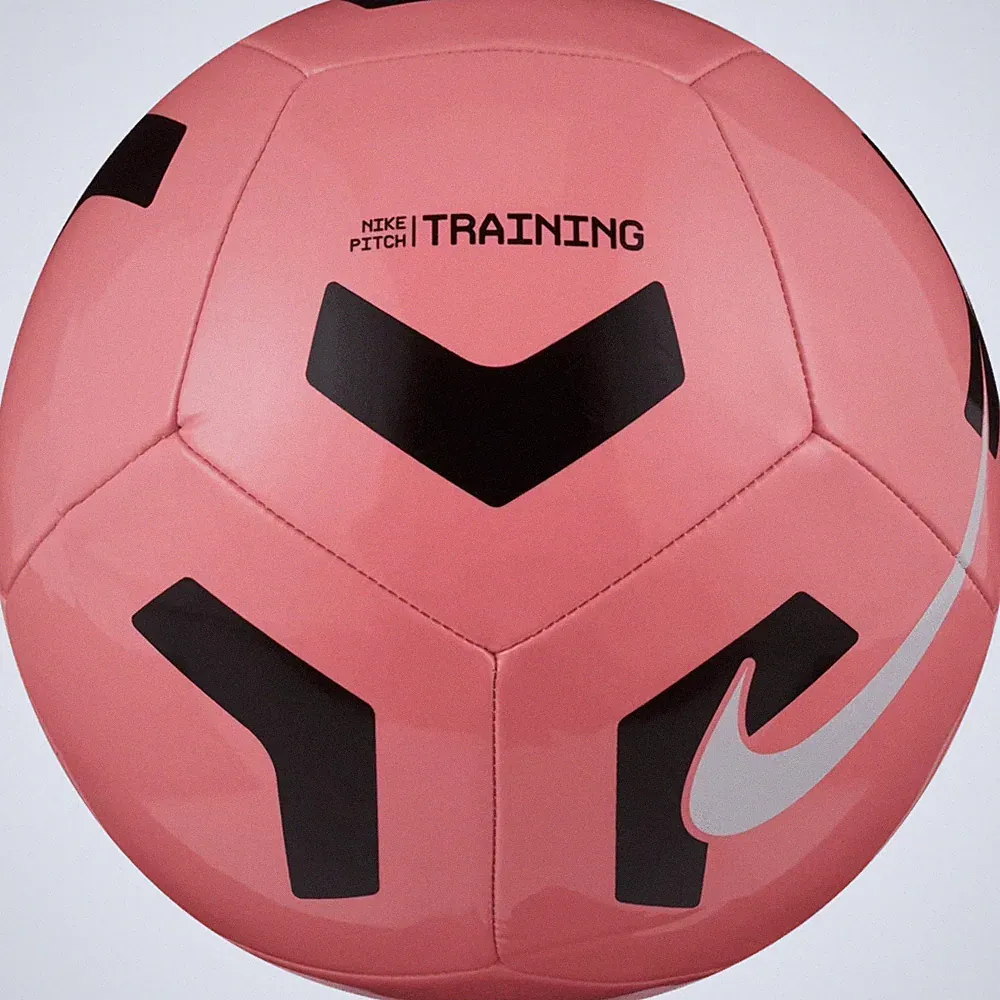 Nike PITCH Training Soccer Ball Sunset Pulse Pink Black White Size 3