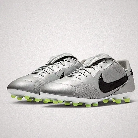 Nike Premier 3 FG Low Top Soccer Cleats Silver HM0265-004 NEW Mens 5 Womens 6.5