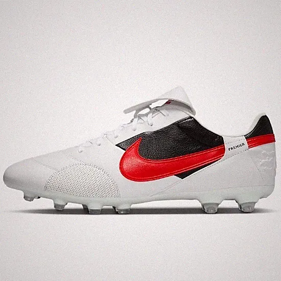 Nike Premier 3 FG Low Top Soccer Cleats 'White/Red' (HM0265-101) Expeditedship