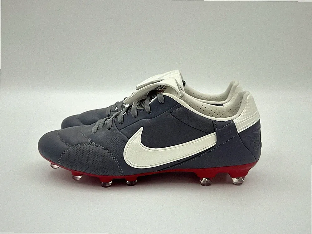 Nike Premier 3 FG Men's Size 8 Gray Varsity Red Soccer Cleats HM0265-003