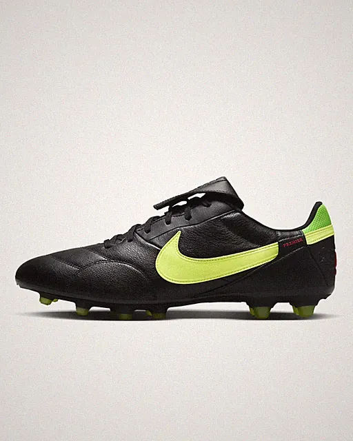 NIKE PREMIER 3 FIRM-GROUND SOCCER CLEATS BLACK/GREEN MENS SIZES HM0265-008