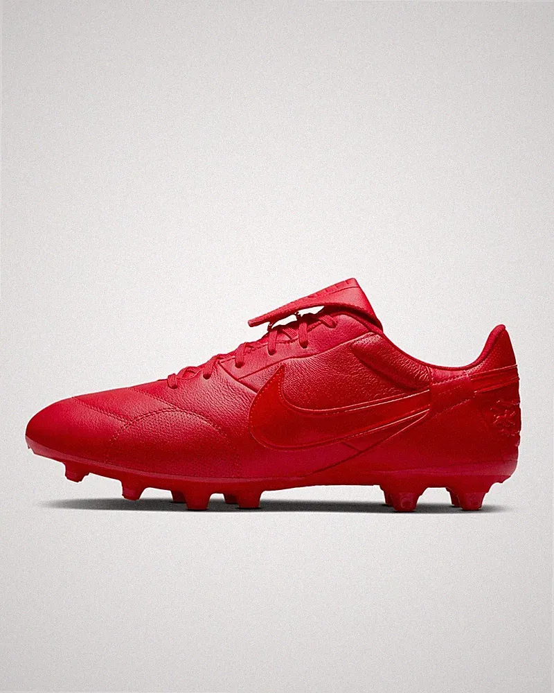 Nike Premier 3 Firm Ground Soccer Cleats Fire Red HM0265-600 Men's Size 4.5