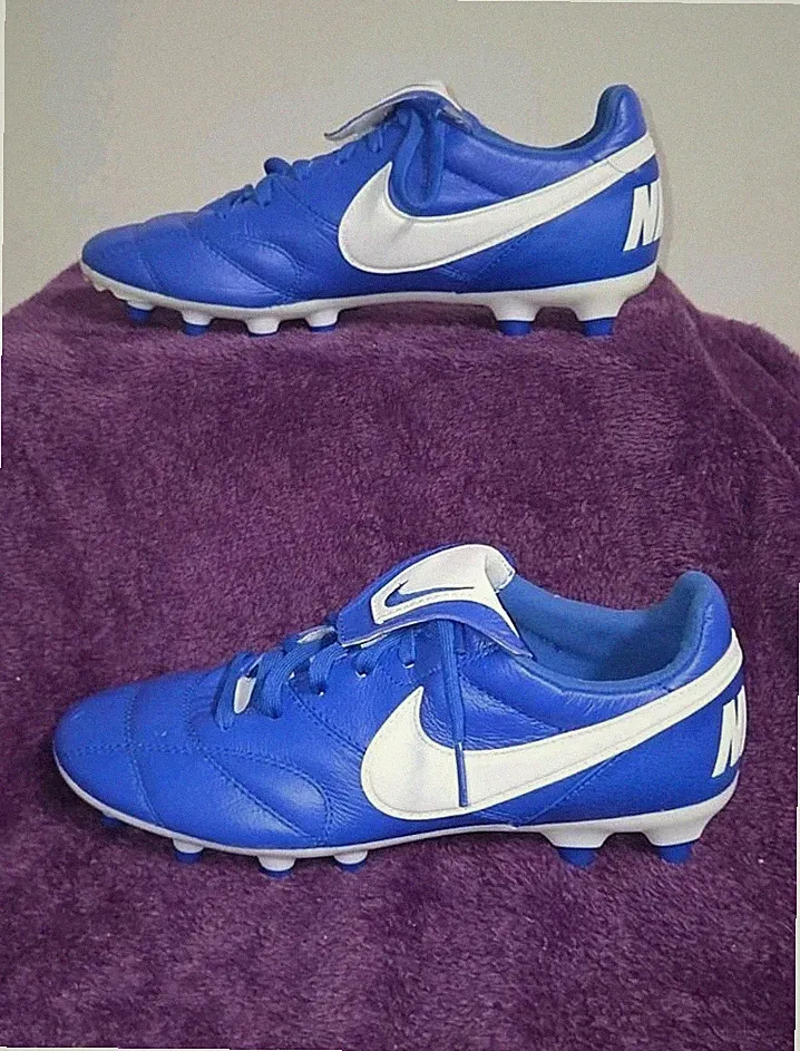 Nike Premier II FG Racer Blue Leather Soccer Cleats 917803-407, Size 5 NIB