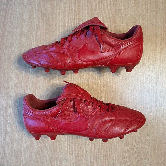 Nike Premier II FG Red Leather 2018 Football Boots Soccer Cleats US 12.5 EUR 47
