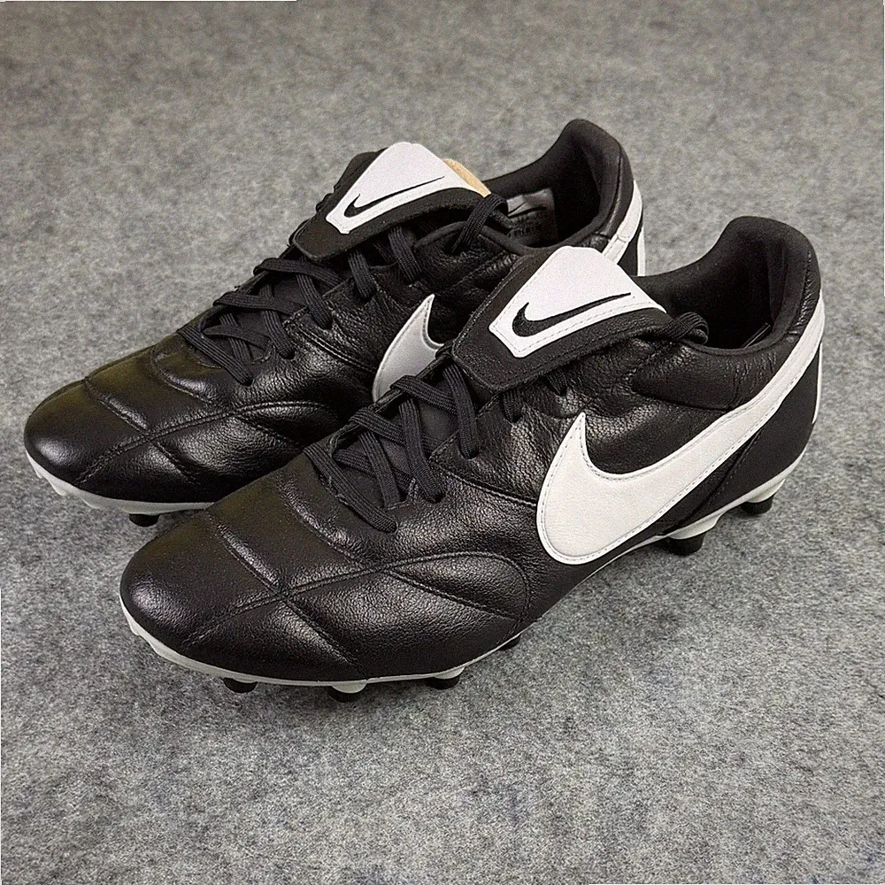 Nike Premier II FG Soccer Cleats Black White Kangaroo Leather 917803-001 Mens 9