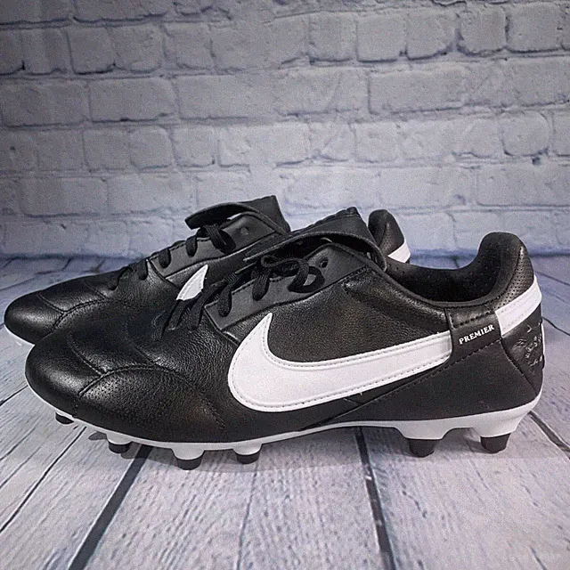Nike Premier III 3 FG Soccer Cleats Black White AT5889-010 Mens Sz 7 Women's 8.5