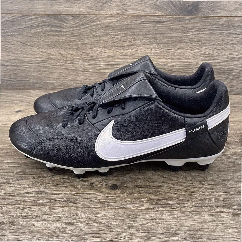 Nike Premier III FG Mens Soccer Cleats Leather Size 7 Black AT5889
