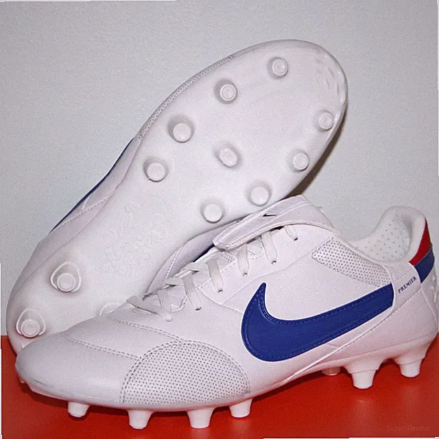 Nike Premier III FG Soccer Cleats Mens 7 7.5 8 9 AT5889-146 White Blue Red
