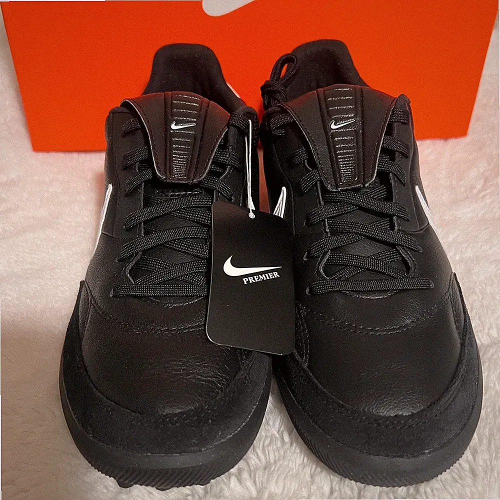 Nike Premier III TF Black White Leather Turf Soccer Cleats AT6178 010 Size 6.5