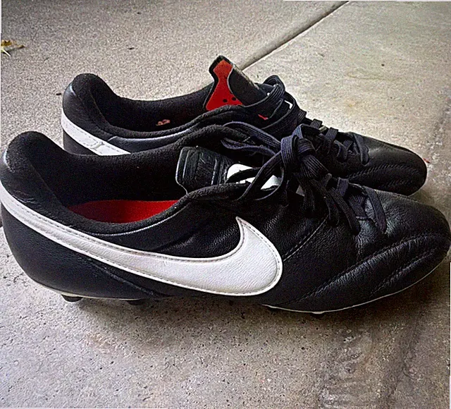 Nike Premier Soccer Cleats K-Leather Black/White 599427 Men’s 6
