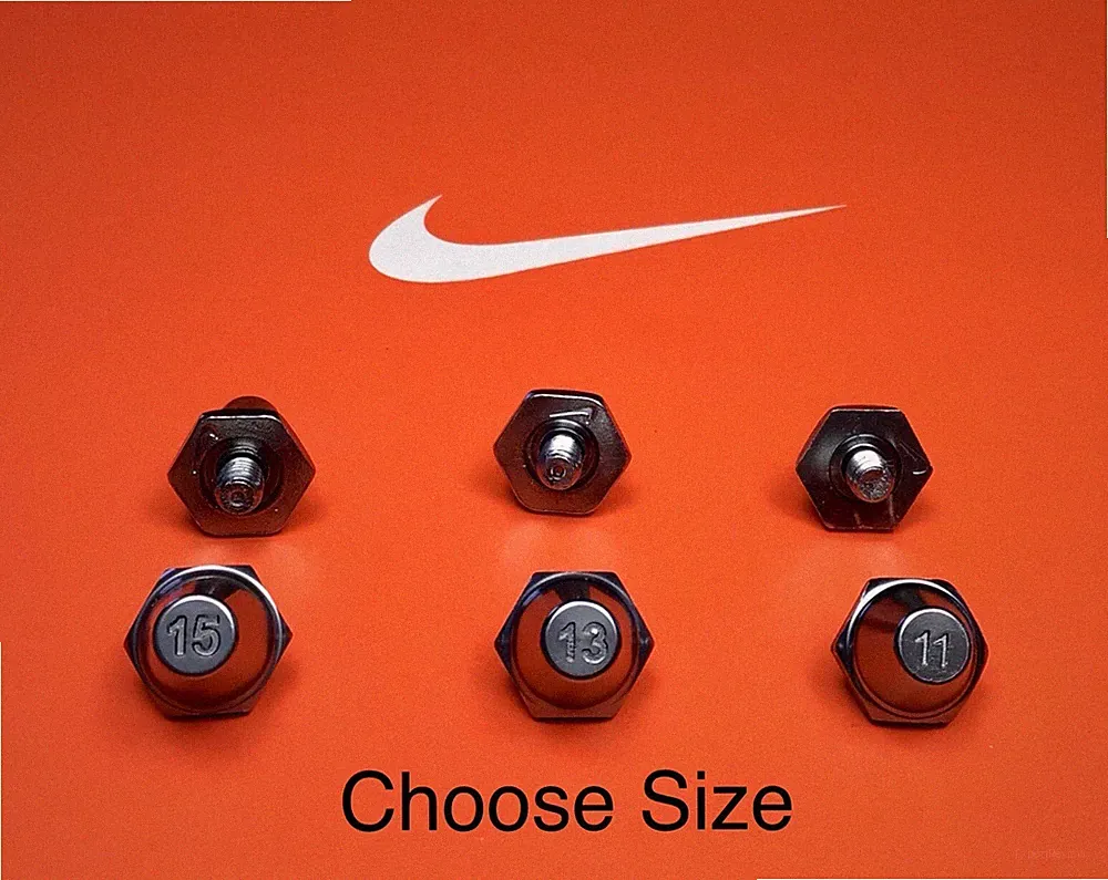 Nike SG Pro (11,13,15mm) Single Replacement Stud/Cleat gray metal Soft Ground
