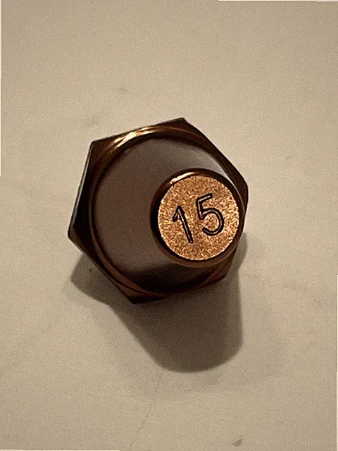 Nike SG Pro 15mm Single Replacement Stud/Cleat Brown Metal Soft Ground