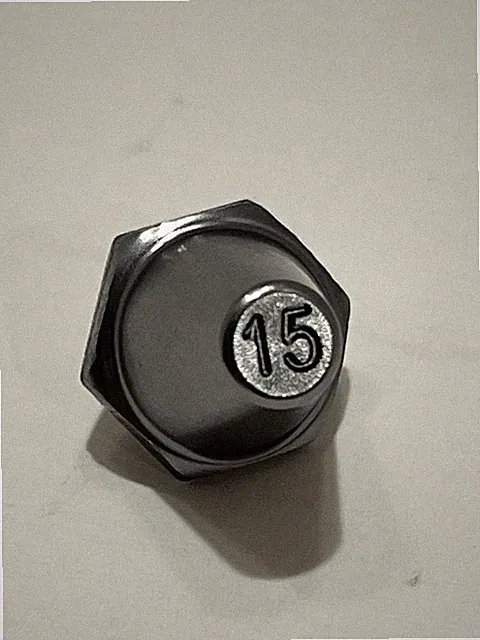 Nike SG Pro 15mm Single Replacement Stud/Cleat Gray Metal Soft Ground