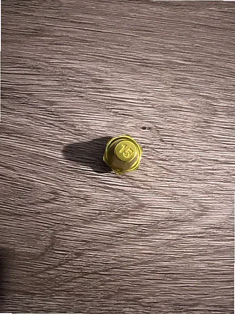Nike SG Pro 15mm Single Replacement Stud/Cleat Yellow Metal Soft Ground AntiClog