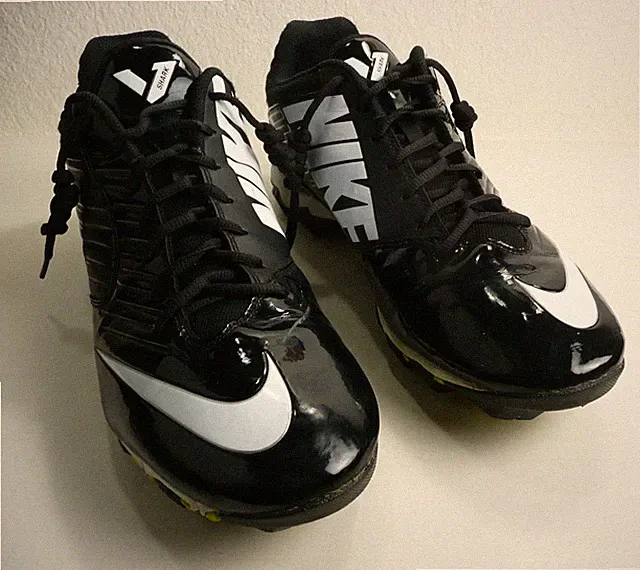 Nike Shark Black White Men’s US 14 Football Soccer Cleats 2014 Shoes 643162-010