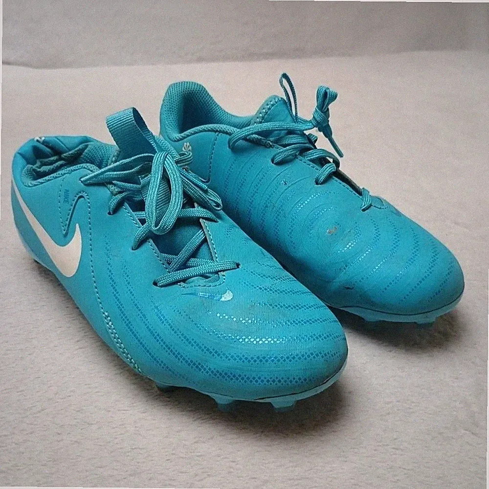 Nike Shoes Kids 3.5Y Blue Phantom VSN Soccer Cleats Low Top FD6722-400