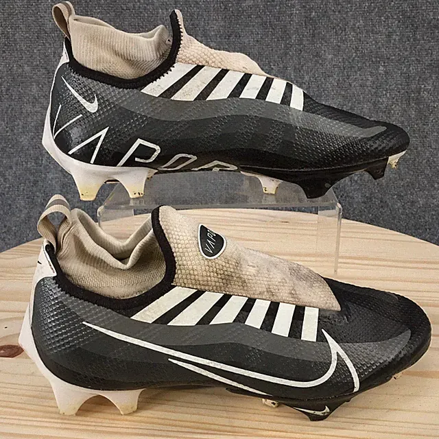 Nike Shoes Mens 8.5 Vapor Edge Pro 360 Football Cleats Sneakers Black White Gray
