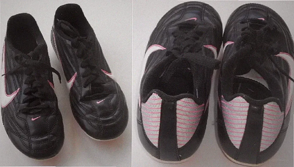 Nike Shoes Youth Girls 4Y Jr. Chaser Athletic Black Pink Soccer Cleats
