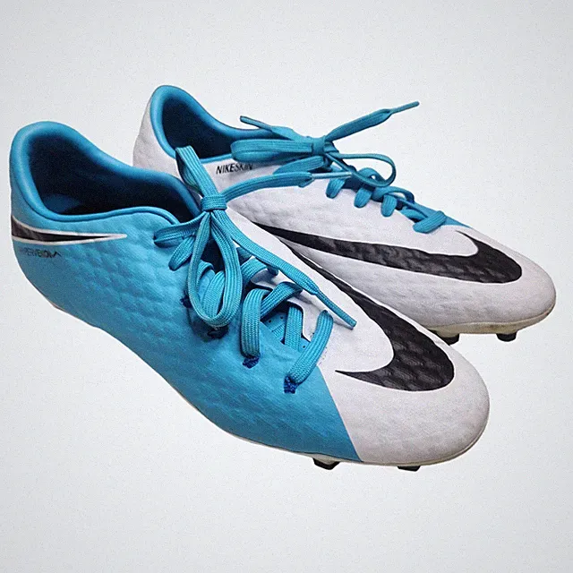Nike Skin Hypervenom X Blue White Black Men 6.5 Indoor Turf Soccer Training Shoe