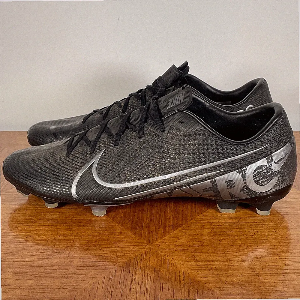 Nike Soccer Cleats Mens 13 Mercurial Vapor-13 Academy FG/MG Black AT5269-001