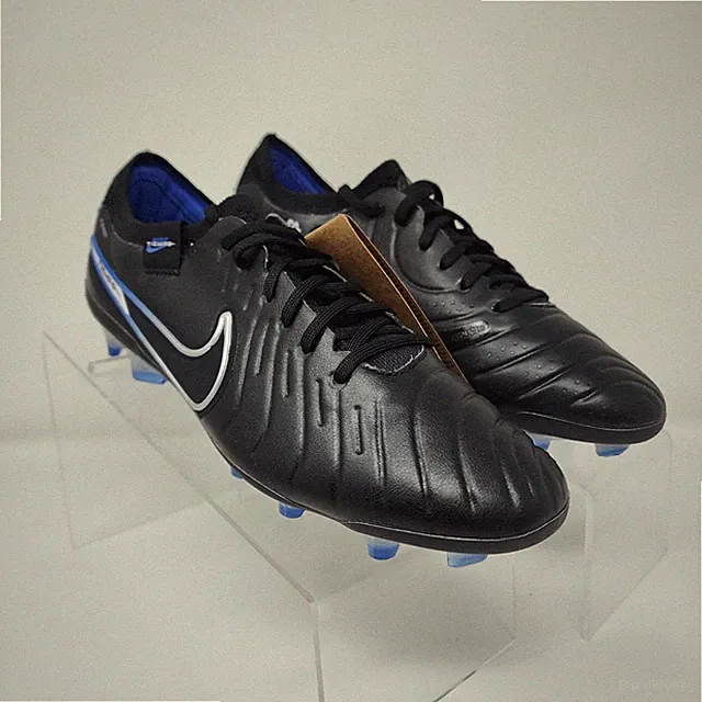 Nike Soccer Cleats Mens 6.5 Black Tiempo Legend 10 Elite ACC FG Shadow Pack Knit