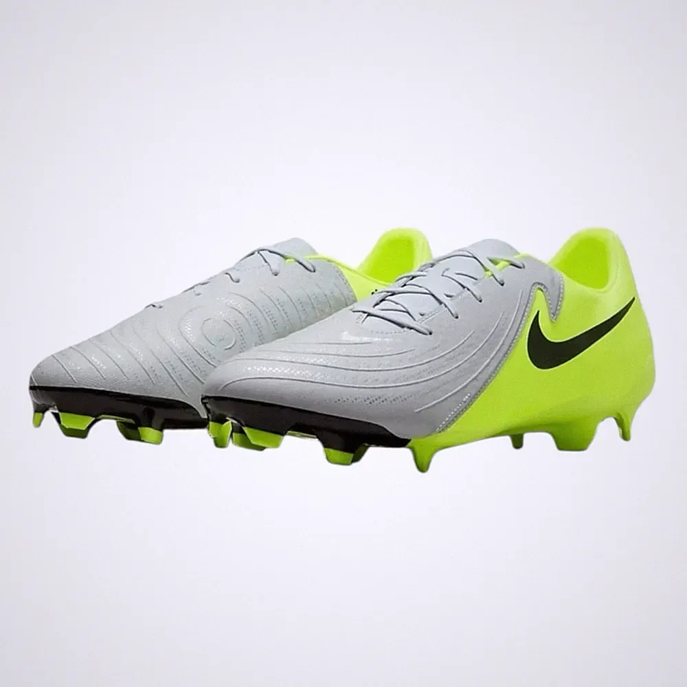 Nike Soccer Cleats Phantom Gx 2 FG/MG Silver Volt Green FD6723-003 Men’s 12, NEW