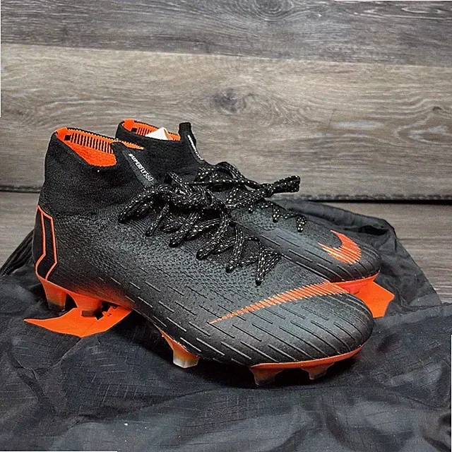 Nike Soccer Cleats Superfly 6 Elite FG Backpack Black Orange Mens 4.5 Women 6
