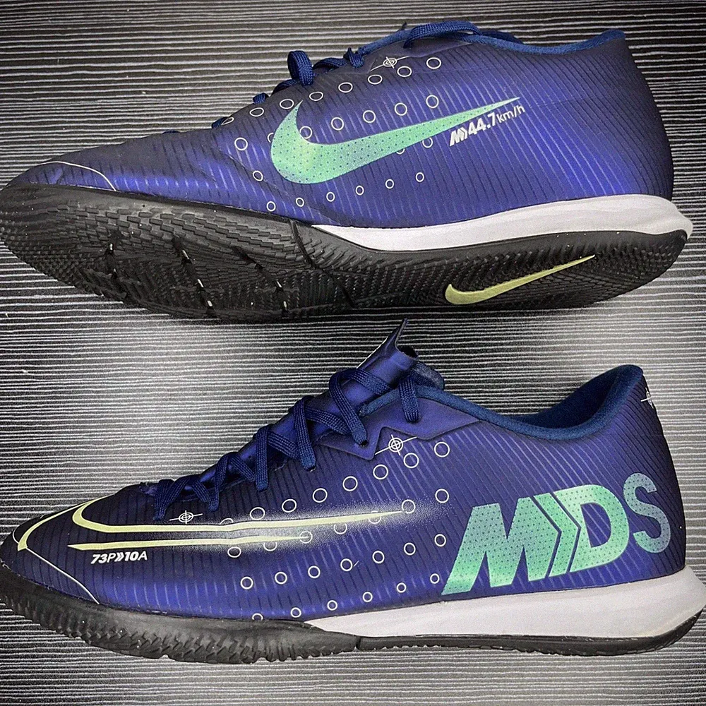 Nike Soccer Shoes Mercurial Superfly 7 Academy MDS IC Mens 7 Blue Indoor Cleats