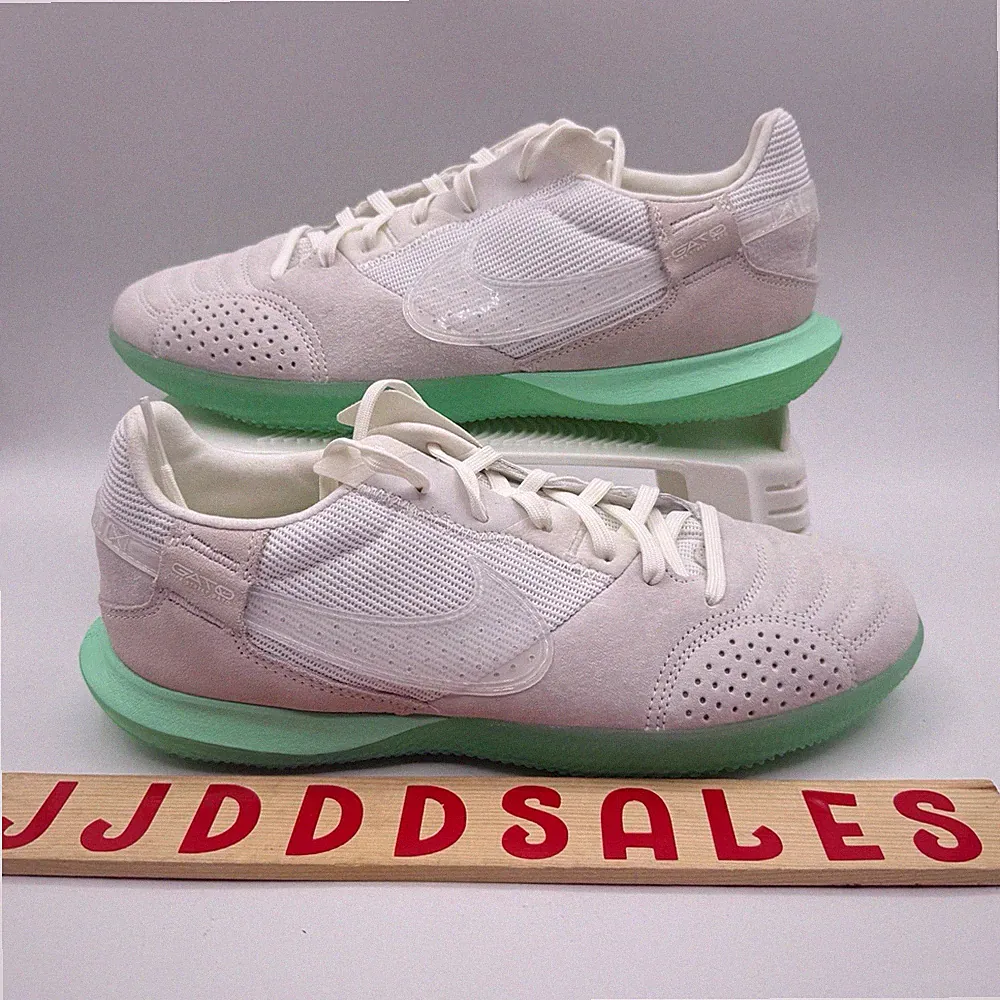 Nike Streetgato Indoor Soccer Shoes Green Glow White DC8466-102 Men’s Sz 8.5