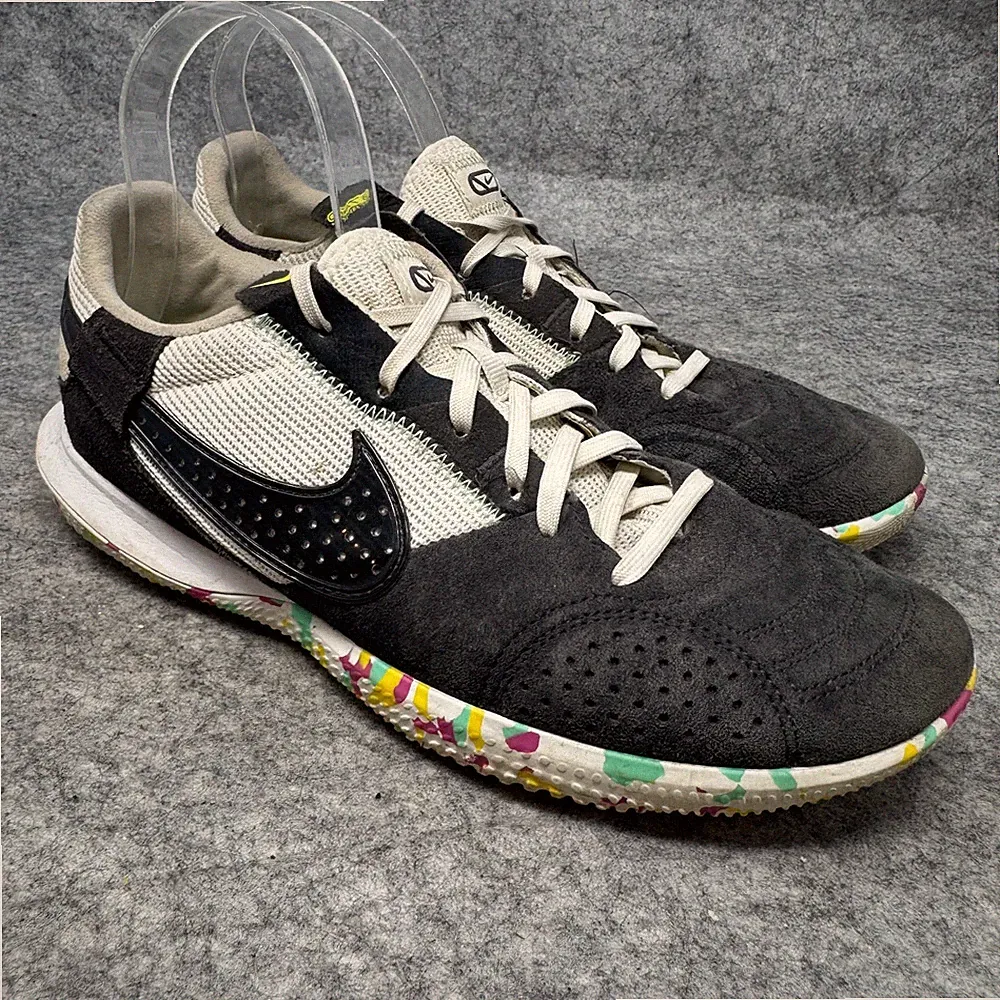 Nike Streetgato Shoes Mens Size 7.5 Black Indoor Soccer Sneakers DC8466-100