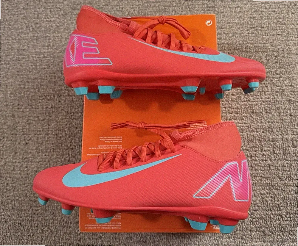Nike Superfly 10 Club FG/MG Ember Glow Soccer Cleats Men's Size 5