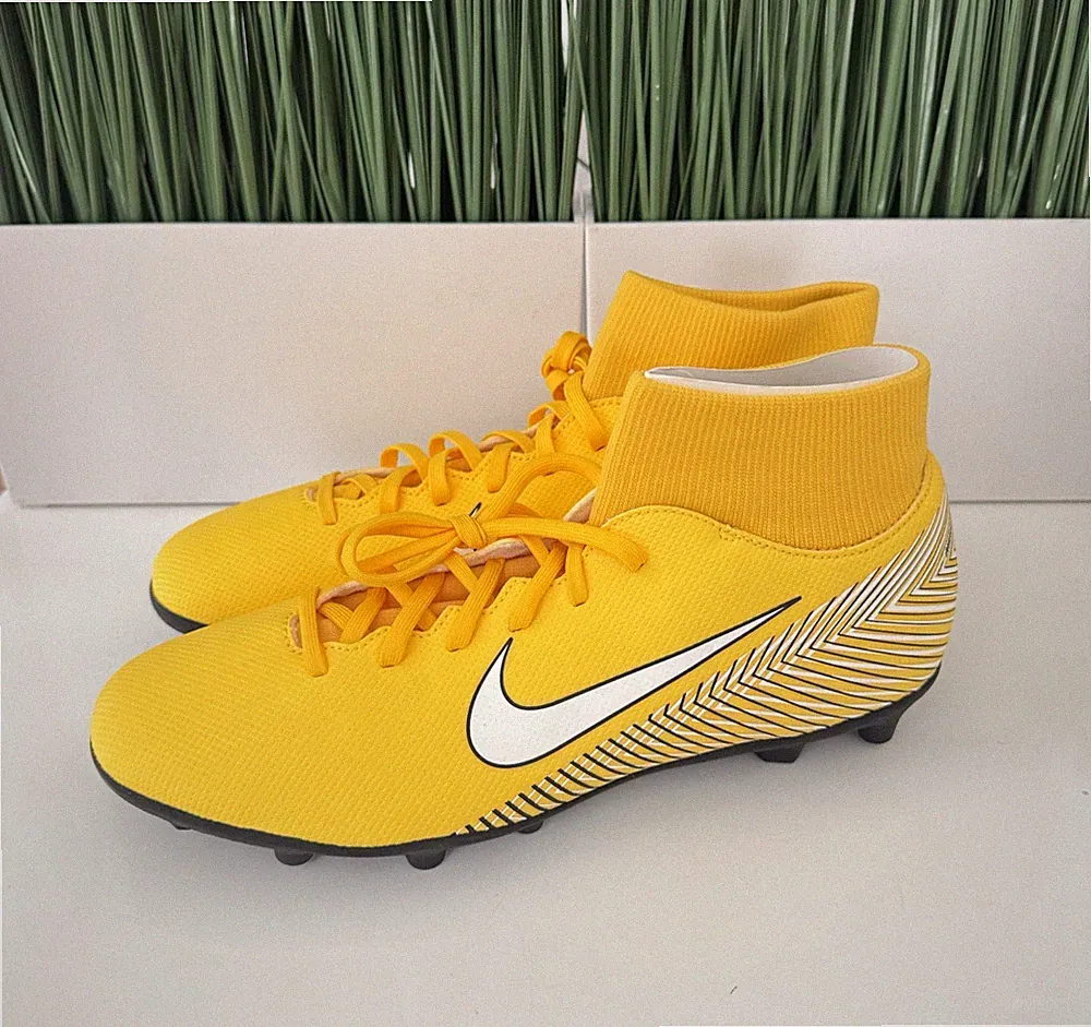 Nike Superfly 6 Academy NJR FG NBY Mens Soccer Cleats Yellow AO9466 710 Size 10